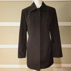 Anne Klein Classic Elegant Black Size S Women Coat